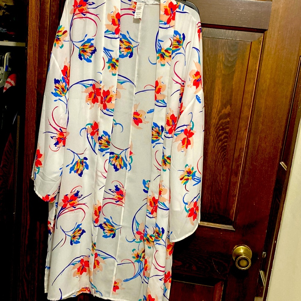 Long sleeve Flower Kimono